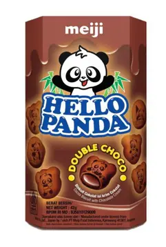 MEIJI HELLO PANDA DOUBLE CHOCO 42G