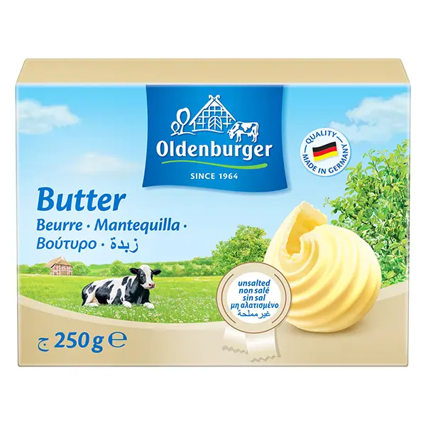 OLDENBURG BUTTER UNSALTED 200G
