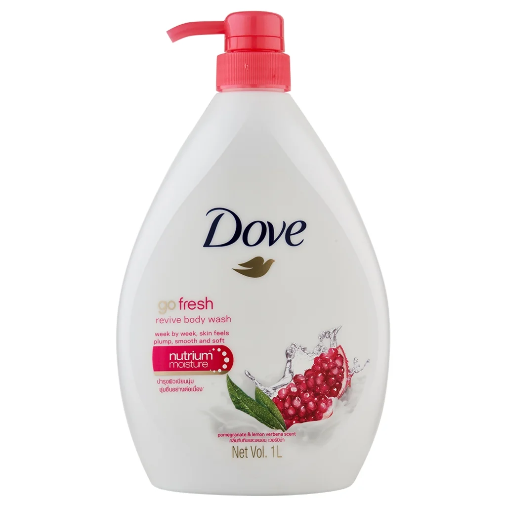 DOVE BODY WASH GO FRESH POMEGRANATE 1L