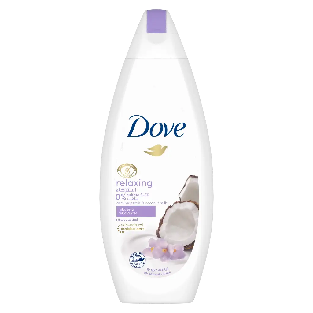 DOVE BODY WASH RELAXING JASMINE & COCONUT MILK 800ML 