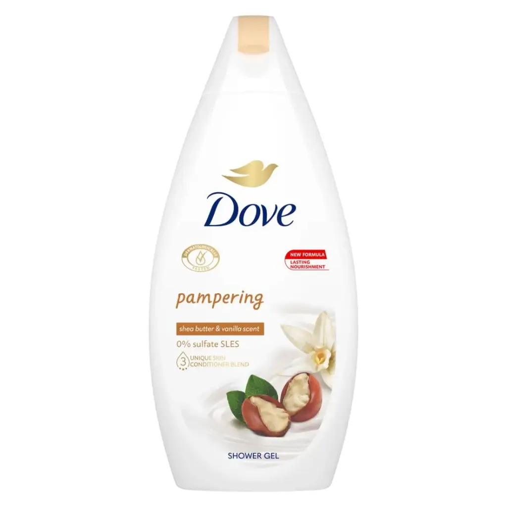 DOVE BODY WASH SHEA BUTTER & VANILLA 500ML 