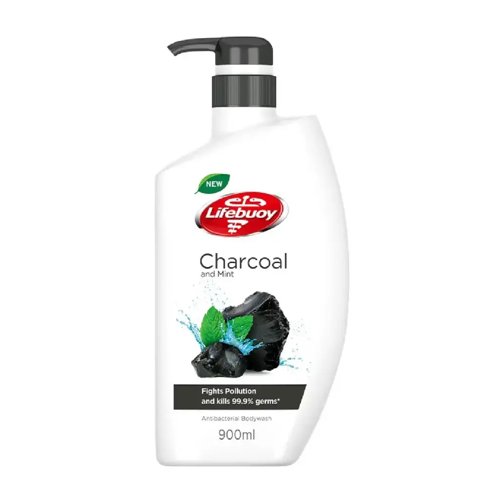 LIFEBUOY BODYWASH CHARCOAL MINT  900ML 