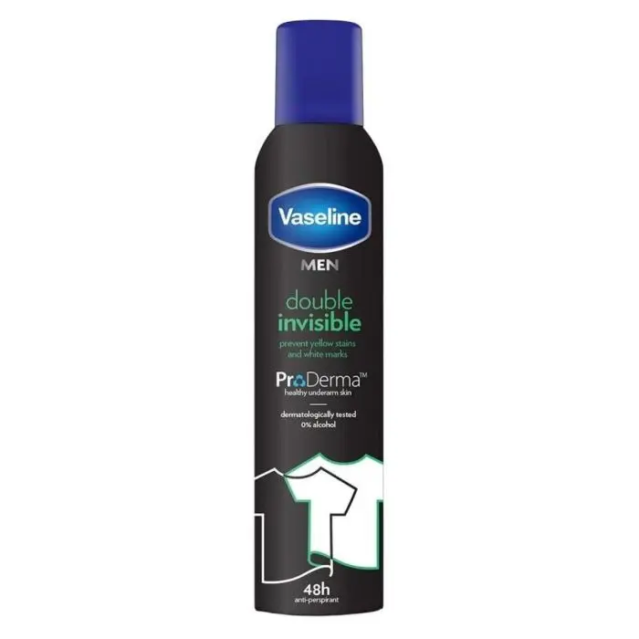 VASELINE MEN DEO DOUBLE INVISIBLE  250ML 