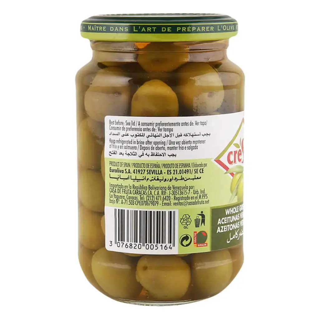 IMPERIAL GARDEN WHOLE GREEN OLIVES 200G