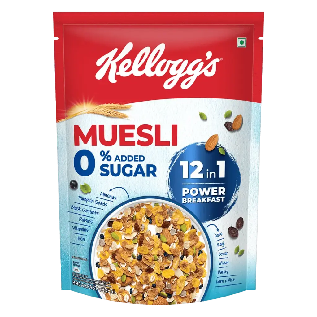 KELLOGG'S MUESLI NO ADDED SUGAR 500G