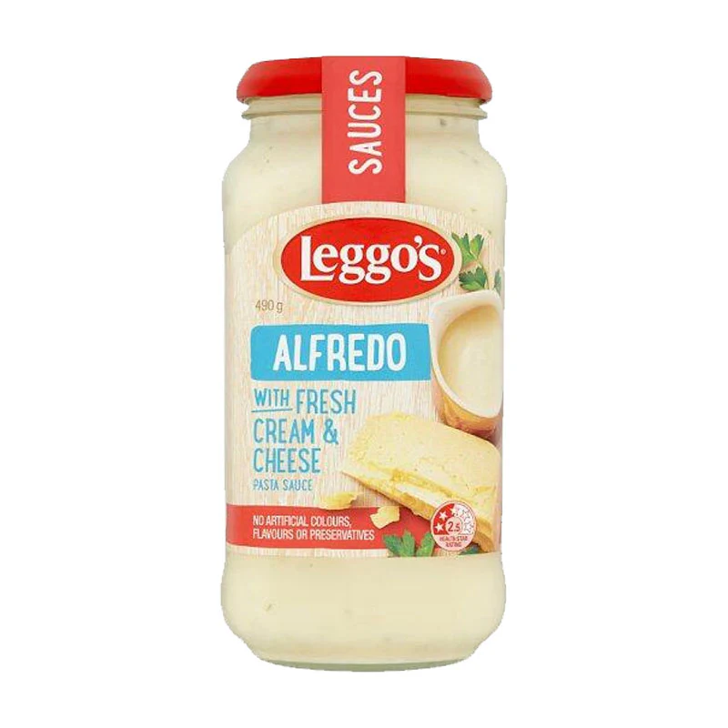 LEGGOS ALFREDO WITH CREAM CHEESE 490G