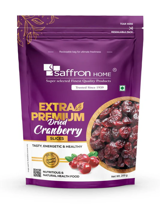 SAFFRON HOME DRIED CRANBERRY 200G 