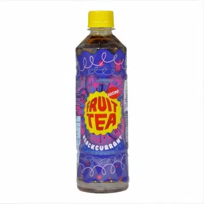 SOSRO FRUIT TEA BOTTLE BLACKCURRENT 500ML