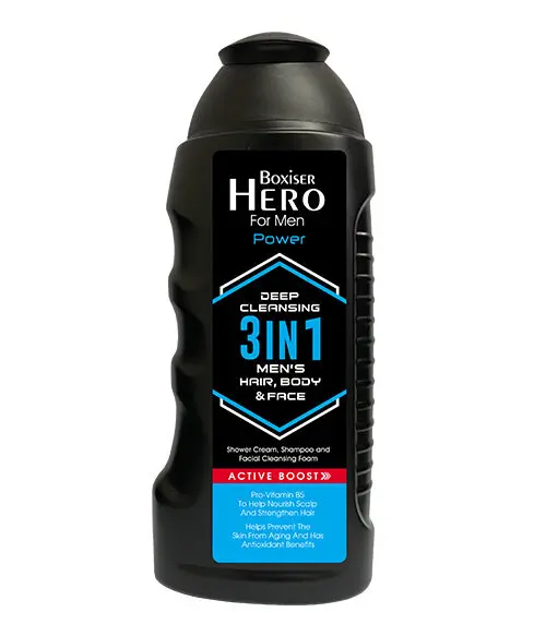 BOXISER HERO FOR MEN 3 IN 1 MEN HAIR, BODY & FACE - POWER 300ML