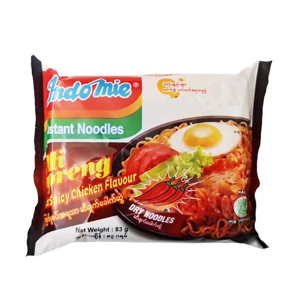 INDOMIE NOODLES EXTRA SPICY CHICKEN 83GM