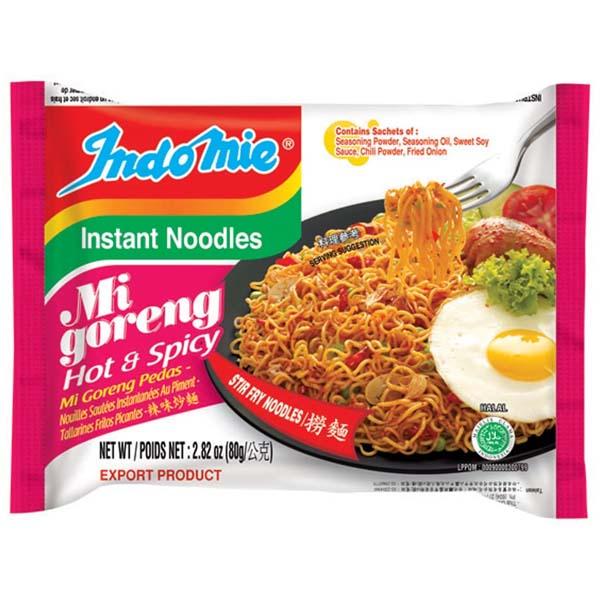 INDOMIE NOODLES MI GORENG HOT & SPICY 80GM
