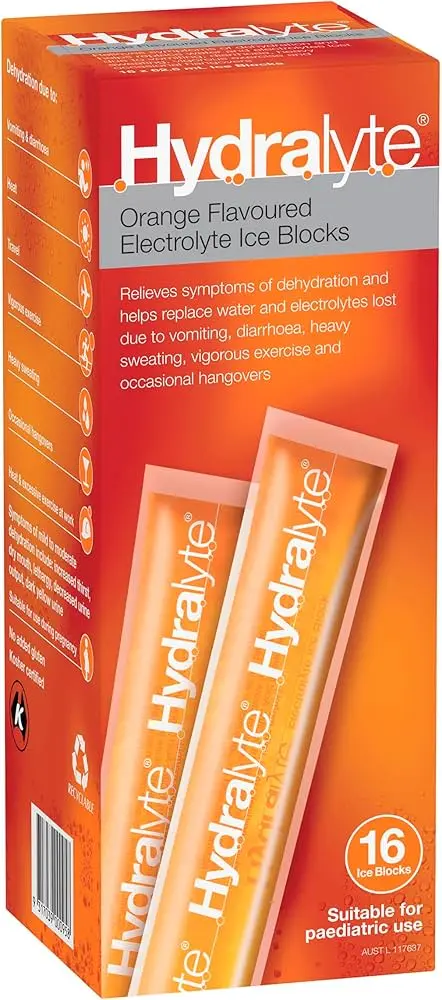 HYDRALYTE ICE BLOCK ORANGE