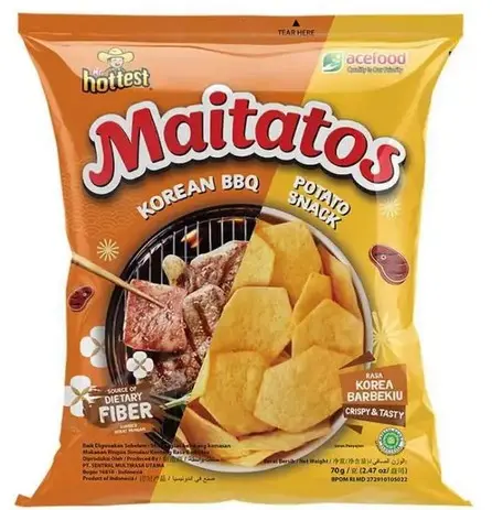 MAITATOS KOREAN BBQ POTATO SNACK 70G