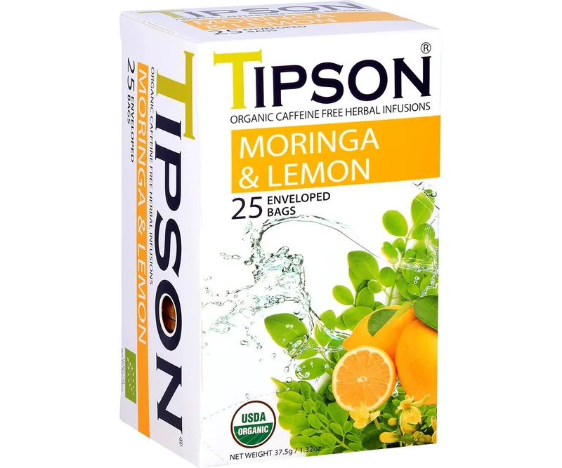 TIPSON ORGANIC MORINGA LEMON 37.5G