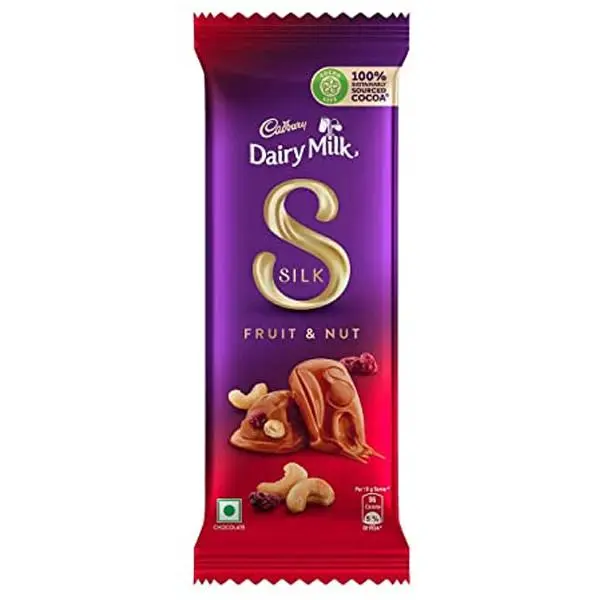 CADBURRY FRUIT & NUT SILK 51G