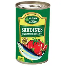 SARDINES IN TOMATO SAUCE WITH CHILLI 155G