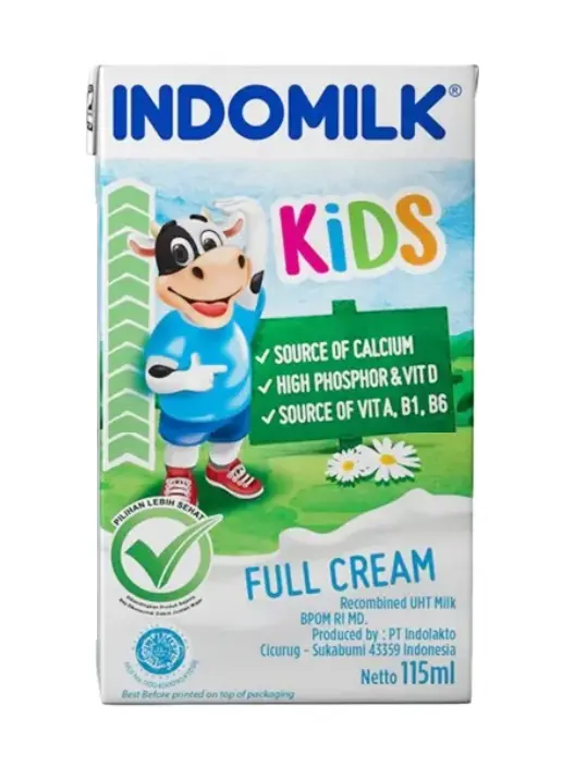 INDOMILK KIDS FULL CREAM MILK 115ML