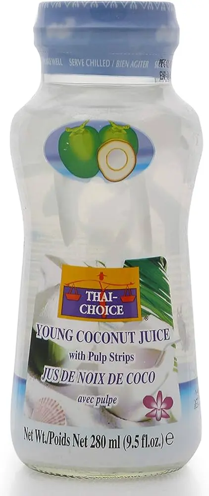 THAI CHOICE YOUNG COCONUT JUICE WITH PULP 280ML