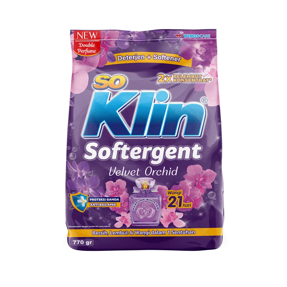 SOKLIN POWDER SOFTERGENT VELVET ORCHID PURPLE 720GM