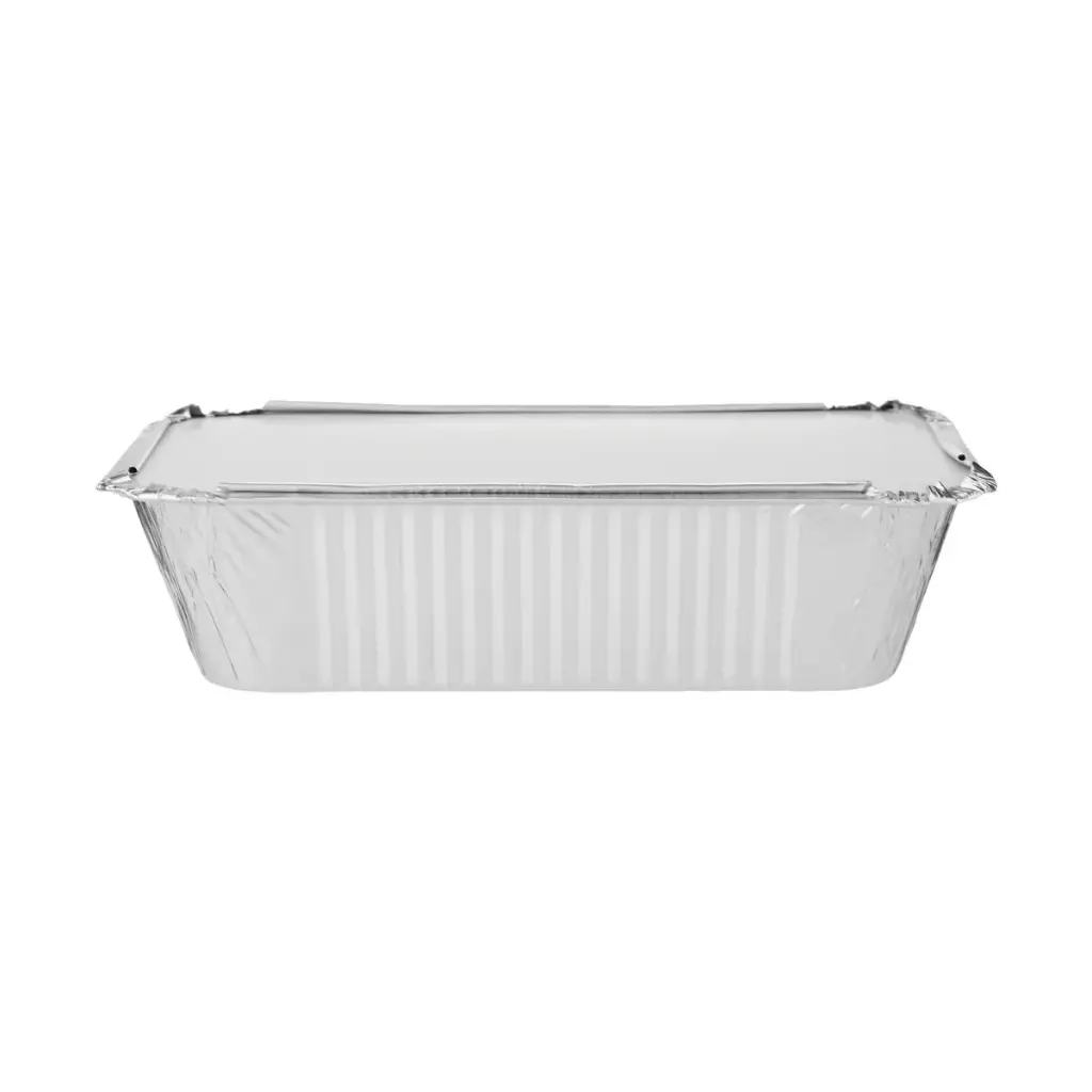 HOT PACK ALUMINIUM CONTAINER WITH LID 7X4 #8368