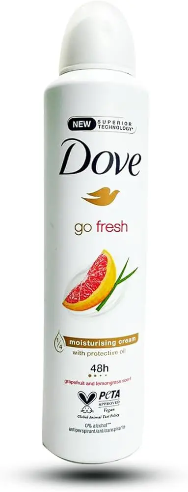 DOVE APA GO FRE GRAPEFRUIT &  LEMONGRASS 250ML