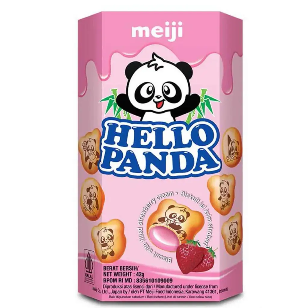 MEIJI HELLO PANDA STRAWBERRY 42G