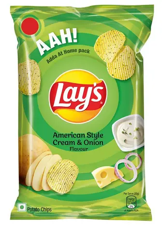 LAYS AMERICAN STYLE CREAM & ONION 82G