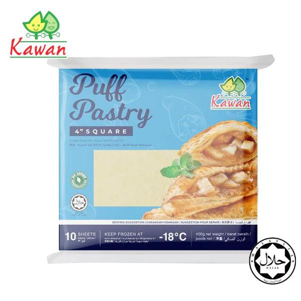 KAWAN PUFF PASTRY SHEET SQUARE 4" 40GM