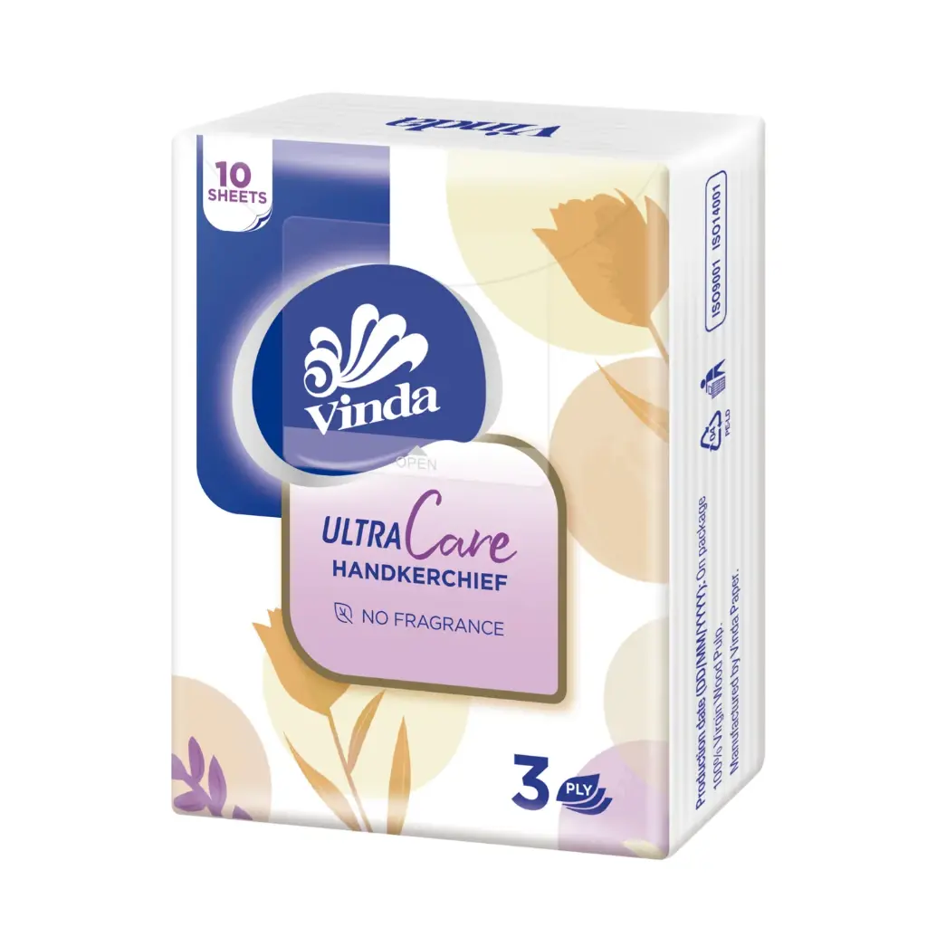 VINDA HANDKERCHIEF 3PLY 10PKT