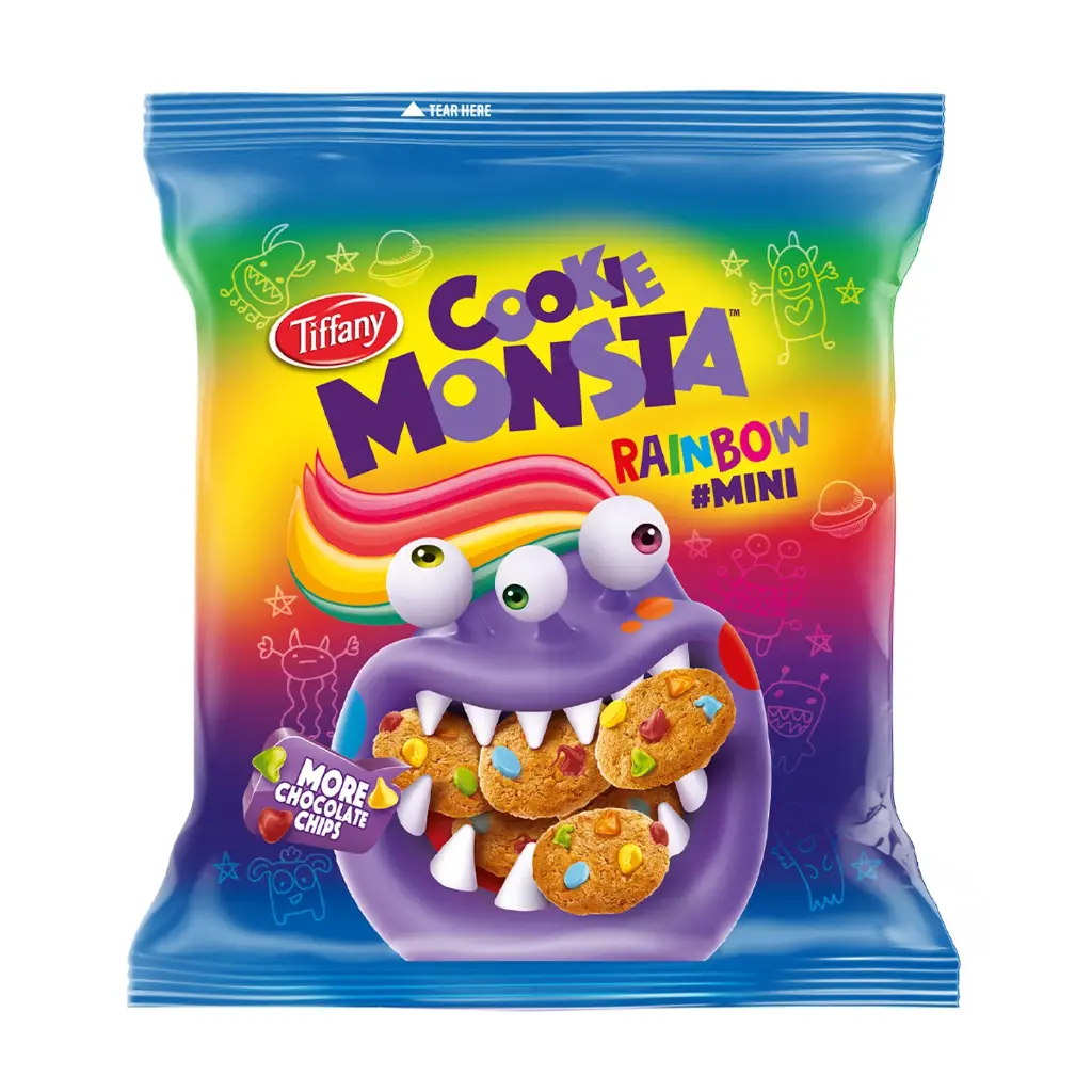 TIFFANY COOKIE MONSTA MINI RAINBOW CHOCOLATE CHIP 28G