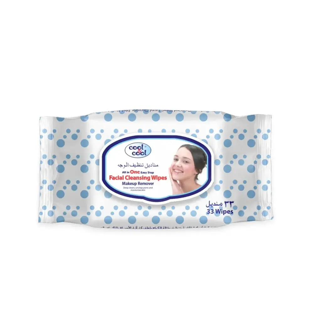 COOL & COOL CLEANSING & MAKE UP REMOVER 33 SHEETS