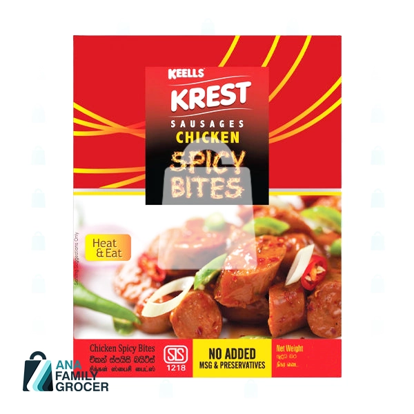 KEELLS KREST CHICKEN SAUSAGES SPICY BITES 200G