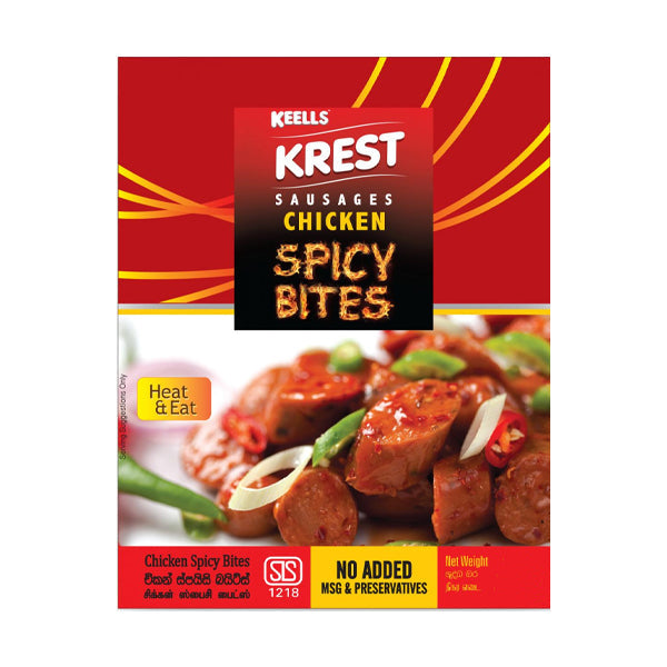 KEELLS KREST CHICKEN SAUSAGES SPICY BITES 200G
