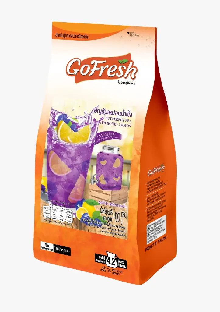 GOFRESH BUTTERFLY PEA WT LEMON POWDER 400G