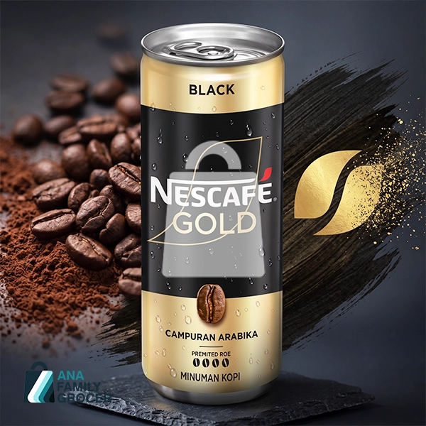 NESCAFE GOLD BLACK CAN 240ML