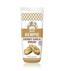 KEWPIE CHUNKY GARLIC SPREAD 130ML
