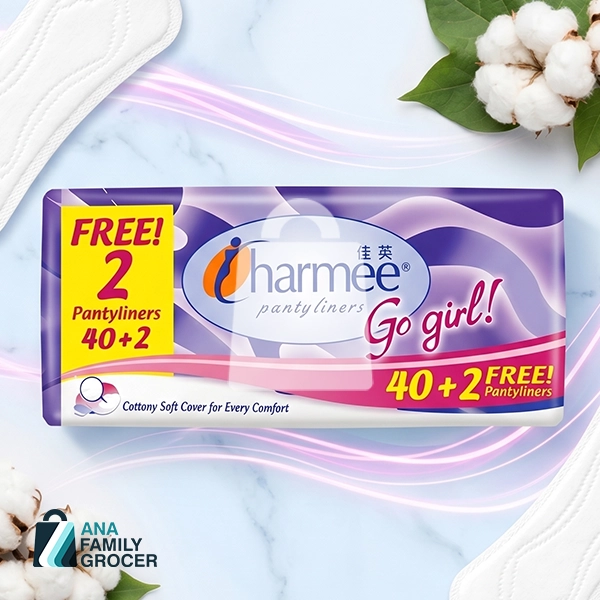 CHARMEE PANTYLINERS GO GIRL 40 + 2 PANTYLINER