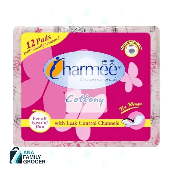CHARMEE SANITARY NAPKIN ALL FLOW NON-WING  PADS 12'S