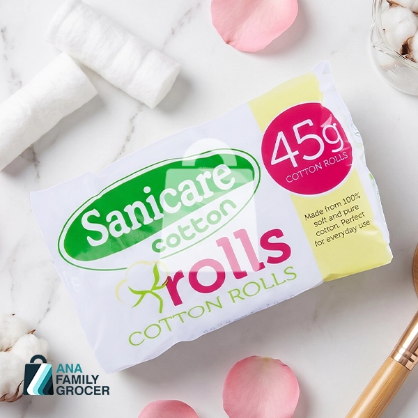 SANICARE COTTON ROLLS 45G 
