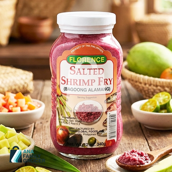 FLORENCE BAGOONG ALAMANG (SALTED SHRIMP FRY) 340G 
