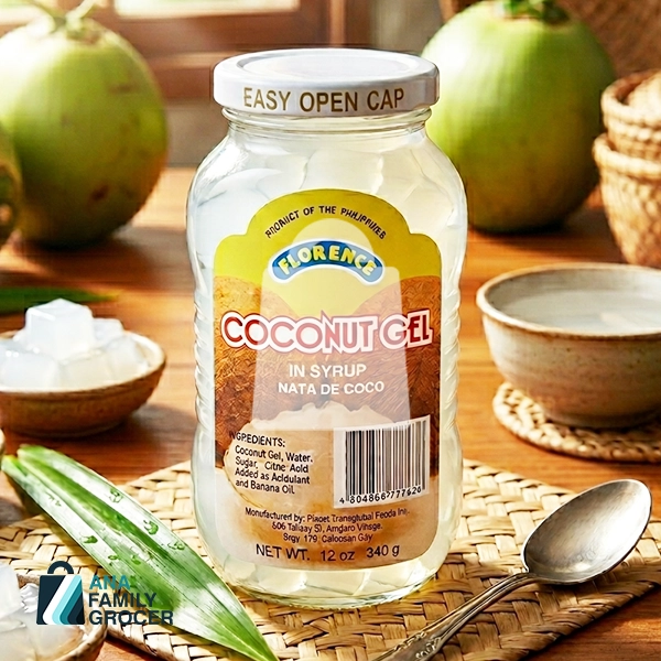 FLORENCE COCONUT GEL IN SYRUP NATA DE COCO 340G 
