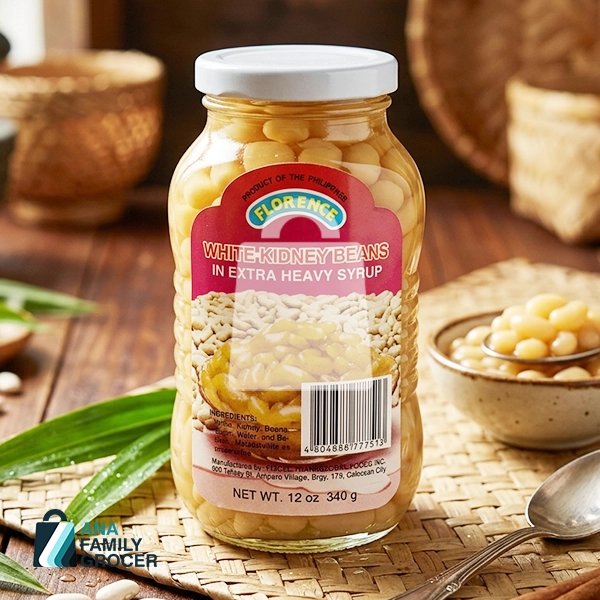FLORENCE WHITE KIDNEY BEANS IN SYRUP 340G