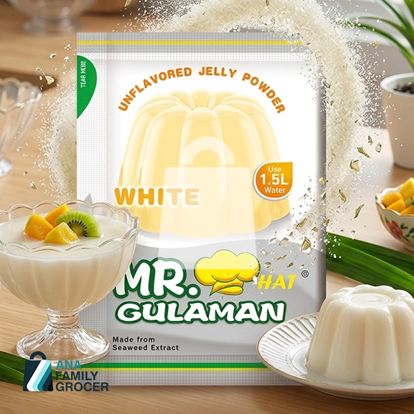 MR. GULAMAN UNFLAVORED JELLY POWDER WHITE 25G 