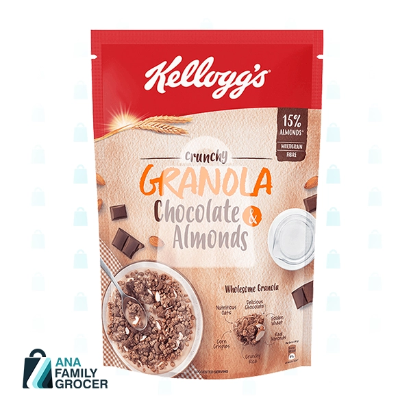 KELLOGGS CRUNCHY GRANOLA CHOCOLATE & ALMONDS 450G