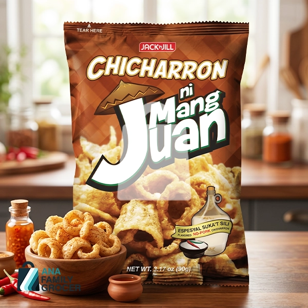 JACK N JILL CHICHARRON MANG JUAN VINEGAR WITH CHILLI 90G