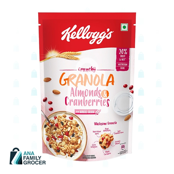 KELLOGG'S GRANOLA MUESLI ALMOND & CRANBERRIES 460G
