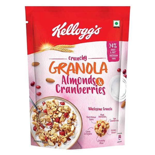 KELLOGGS GRANOLA MUSELI ALMOND & CANBERRIES 460GM