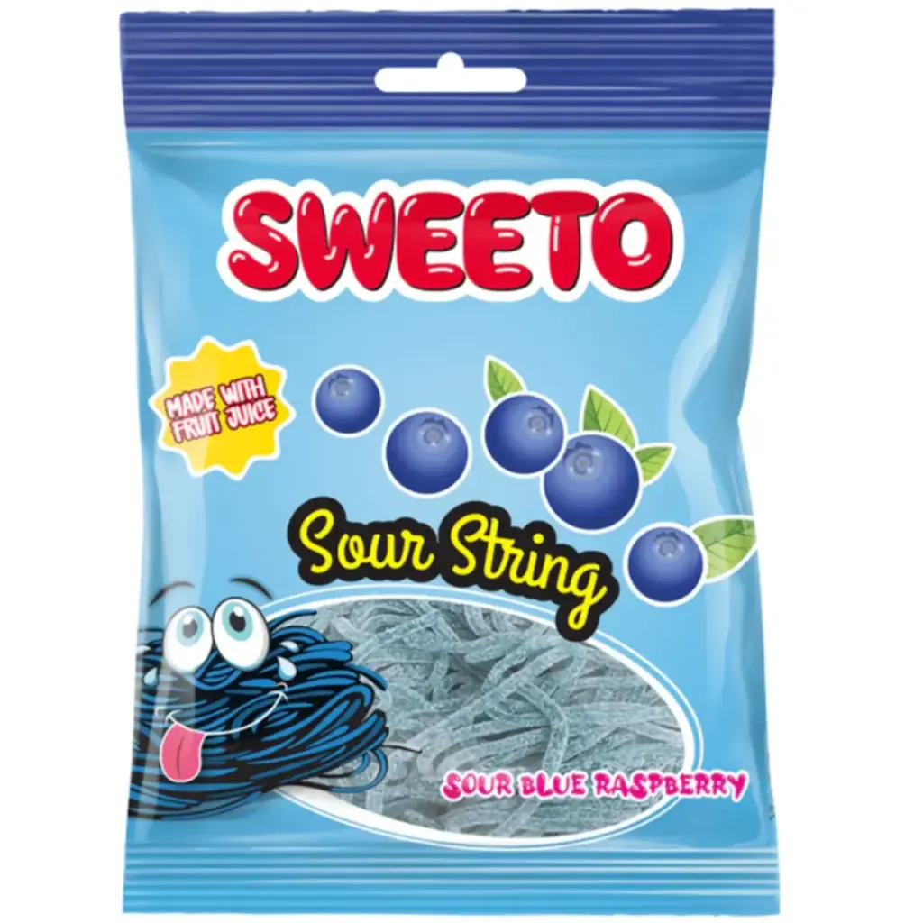 SWEETO STRING BLUE RASPBERRY 80G