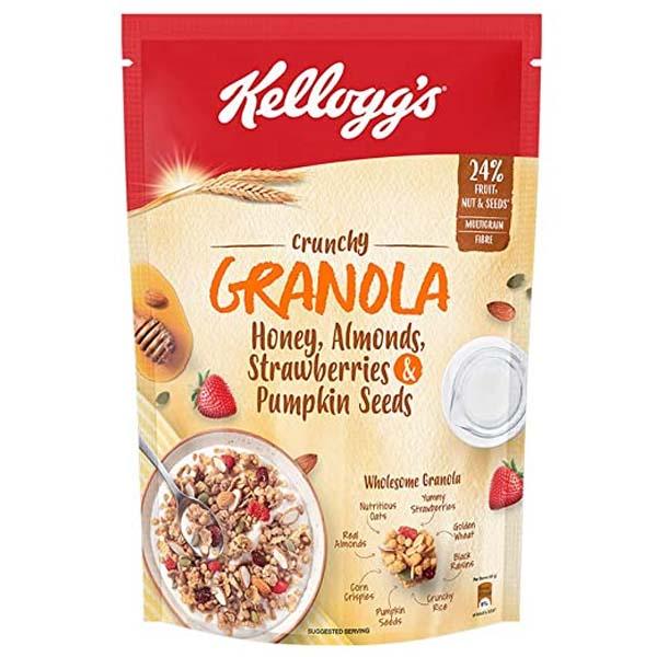 KELLOGGS GRANOLA MUSELI ALMOND HONEY & PUMPKIN SEED 450G
