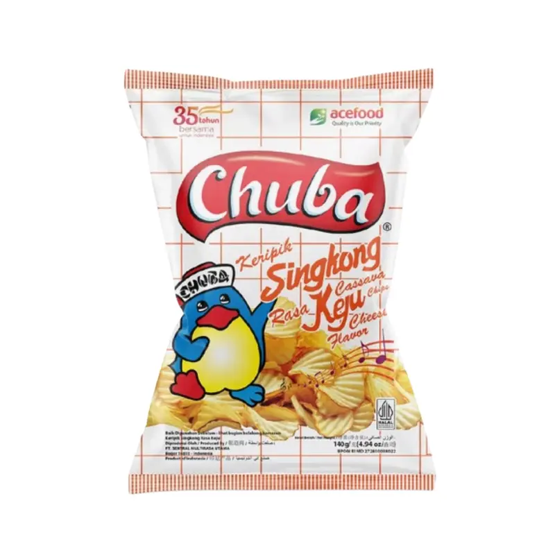 CHUBA CASSAVA CHIPS CHEESE 125G